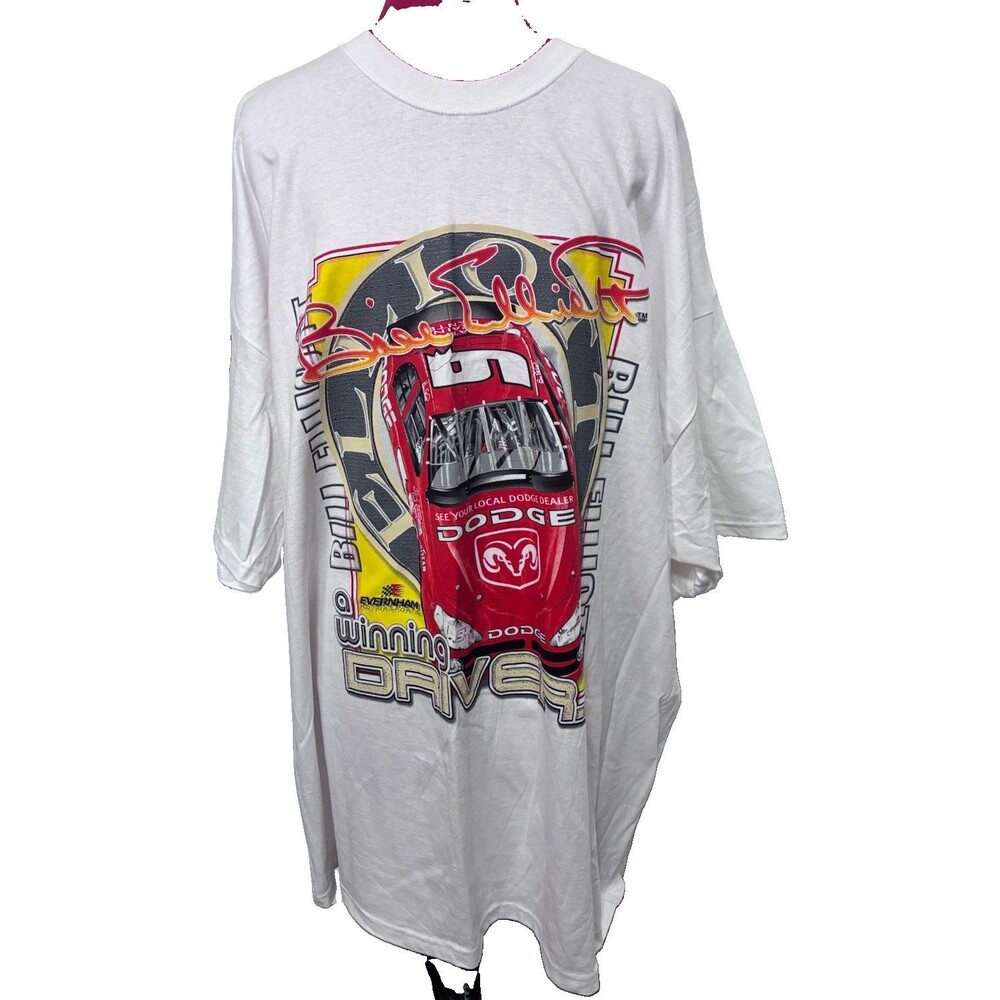 Bill Elliott White Dodge Evernham Motorsports Shirt Size 2XL
